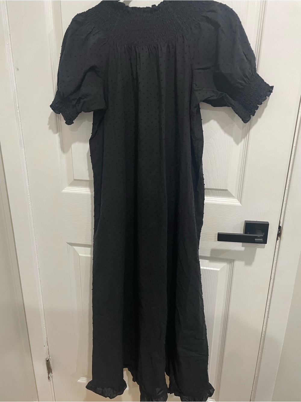 Hill house dress size small black Swiss dot